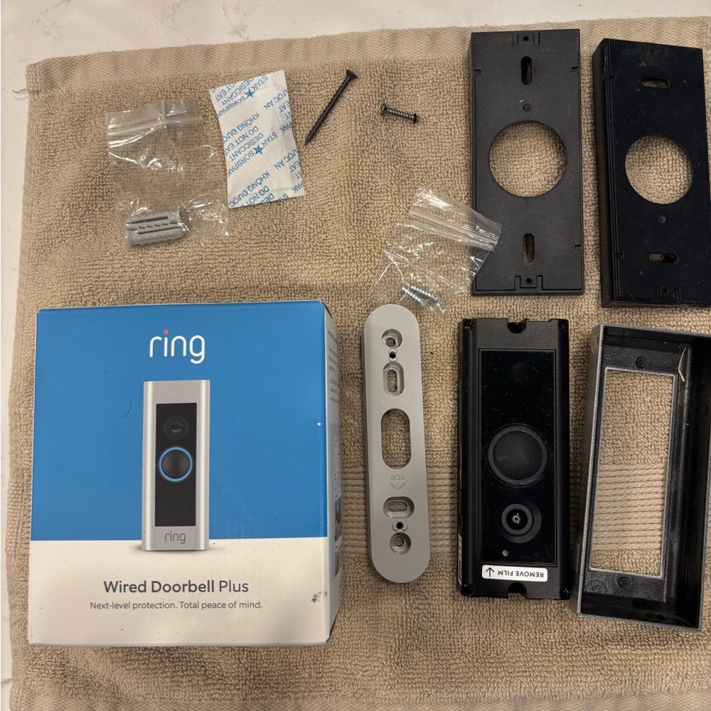 Ring Wired Doorbell Plus in Silver and Black - Picture 2 of 6